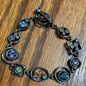 Patricia Locke USA Swarovski Crystal Silver plated Bracelet